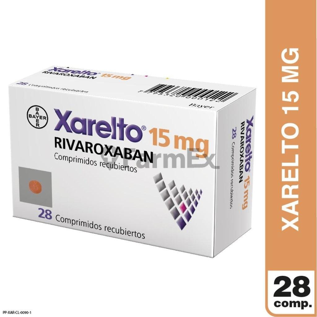 Xarelto 15 mg x 28 comprimidos Farmex-VidaTres-Persistente